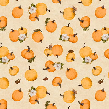 Fall Fabric Squares: Oh My Gourd, Wilmington Prints (5-inch, 42pc)