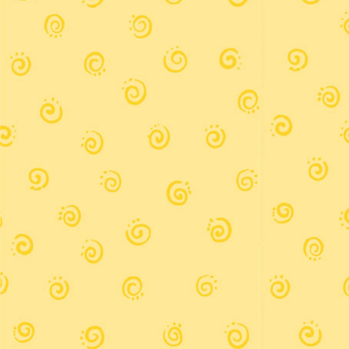 Yellow Spirals Yardage by Susybee Basics Collection