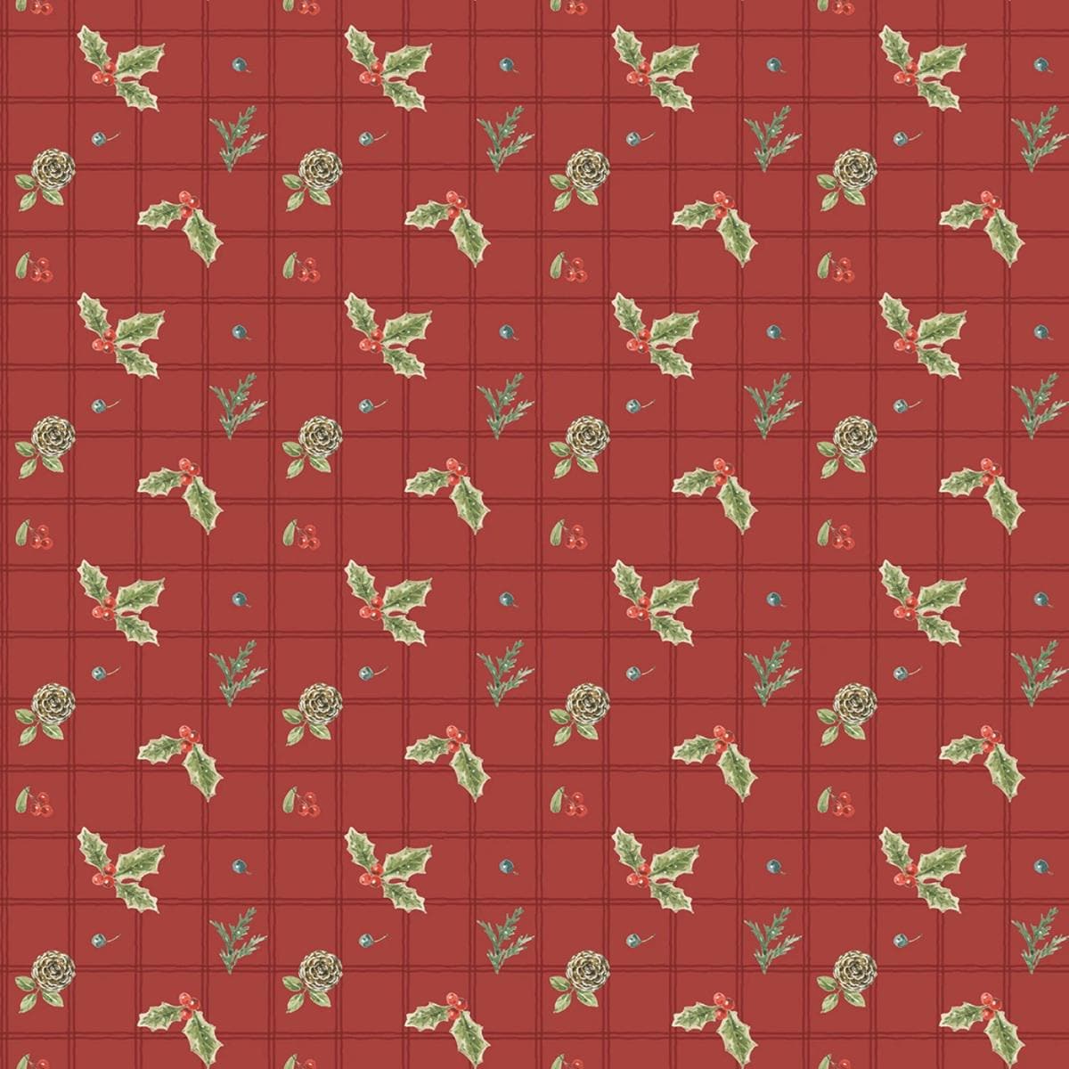 Christmas Fabric Squares, Charm Pack, Holiday Spirit, Riley Blake, 5 inches, 42 squares