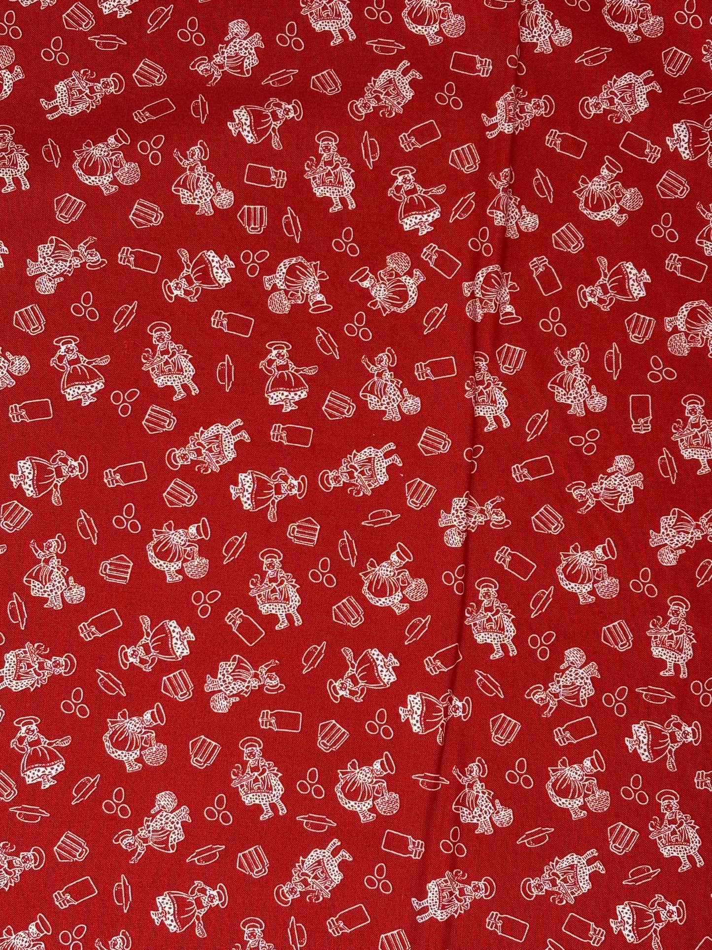 Red Gingerbread Yardage, Gingerbread Girls, Riley Blake, Fabric Yardage