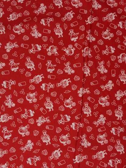 Red Gingerbread Yardage, Gingerbread Girls, Riley Blake, Fabric Yardage