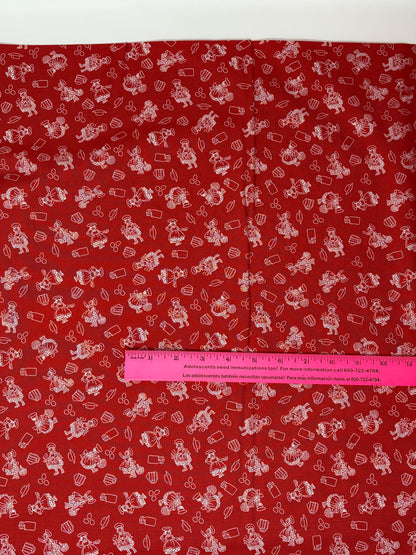 Red Gingerbread Yardage, Gingerbread Girls, Riley Blake, Fabric Yardage