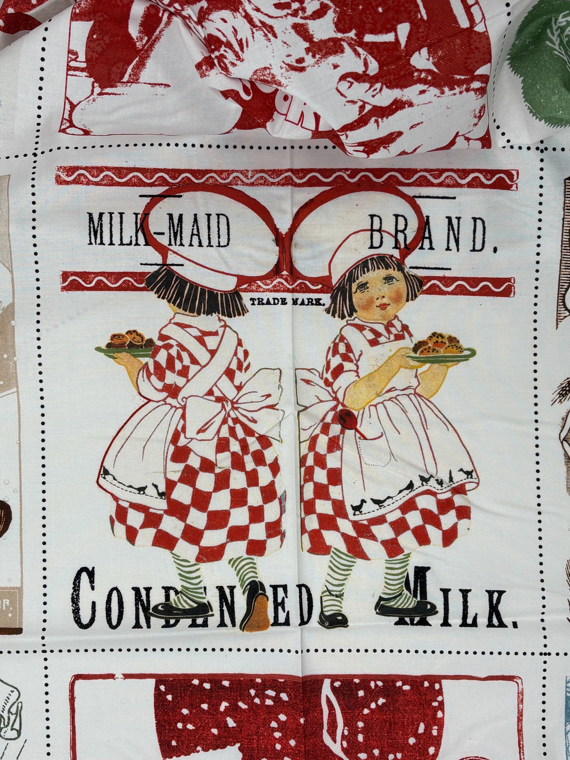 Gingerbread Flour Sack Large Patch Panel Riley Blake