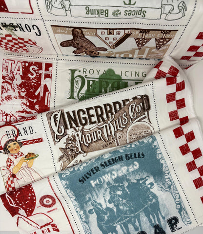 Gingerbread Flour Sack Large Patch Panel Riley Blake
