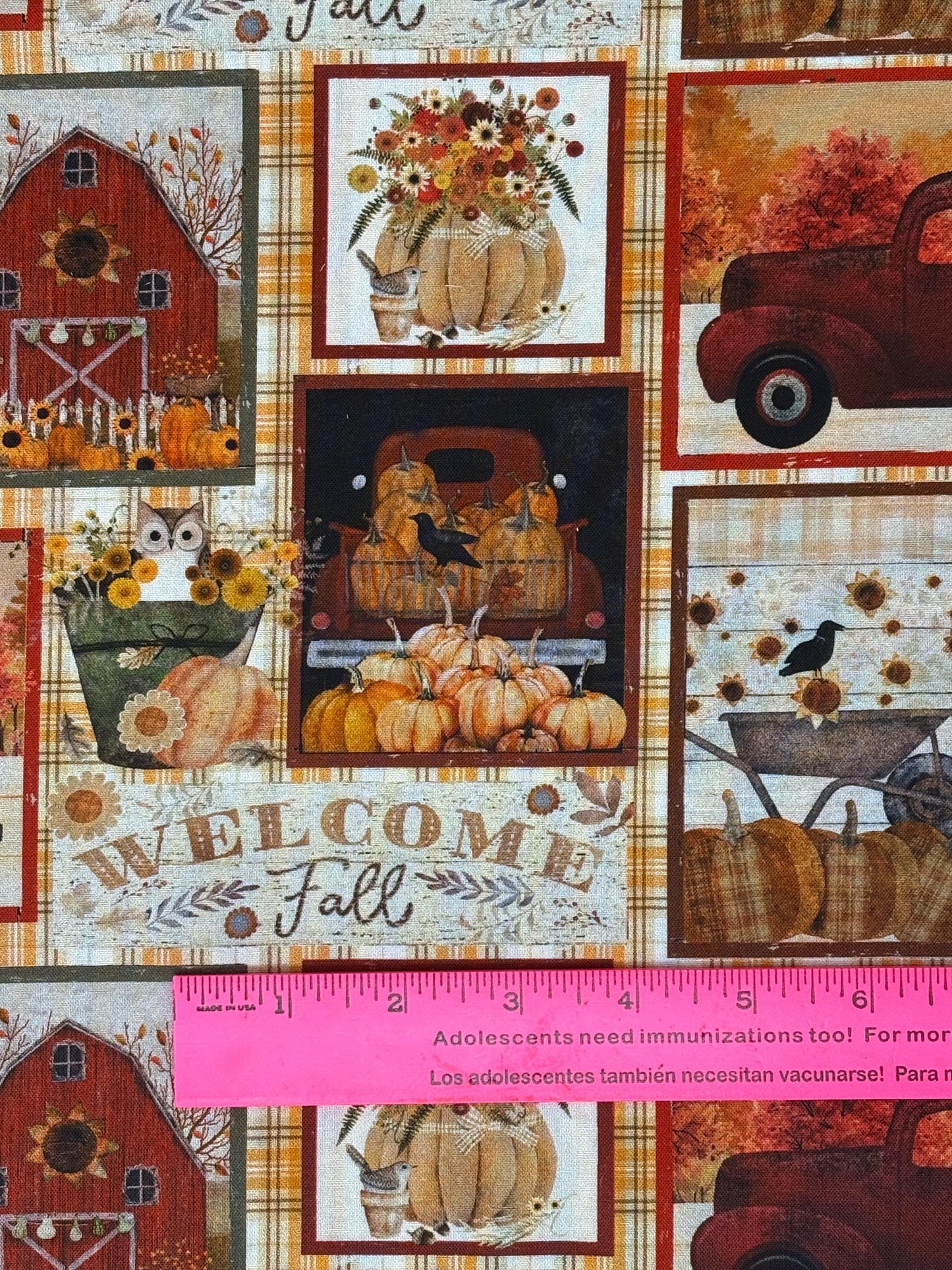 Fall Patchwork Fabric Yardage: Homestead Harvest, Beth Albert, 3 Wishes