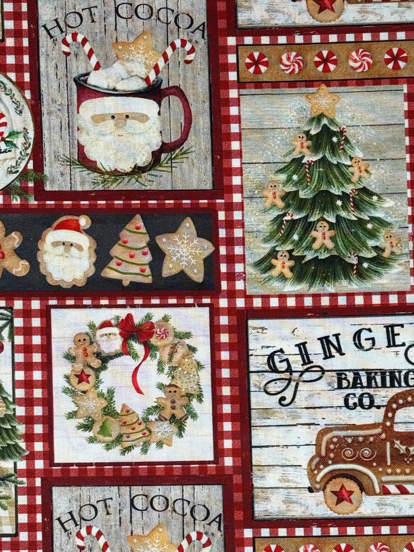 Christmas Fabric Yardage: Gingerbread Patch, Very Merry Gingerbread, Beth Albert, 3 Wishes