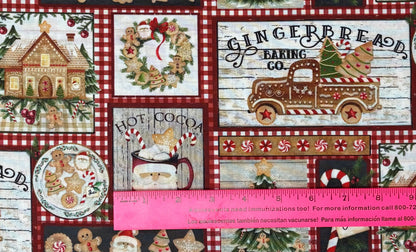 Christmas Fabric Yardage: Gingerbread Patch, Very Merry Gingerbread, Beth Albert, 3 Wishes
