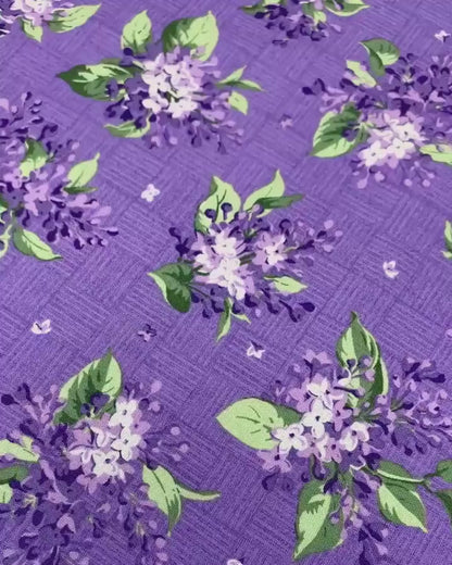 Purple Floral Yardage, Purple Bouquet, Maywood Studio, Fabric Yardage