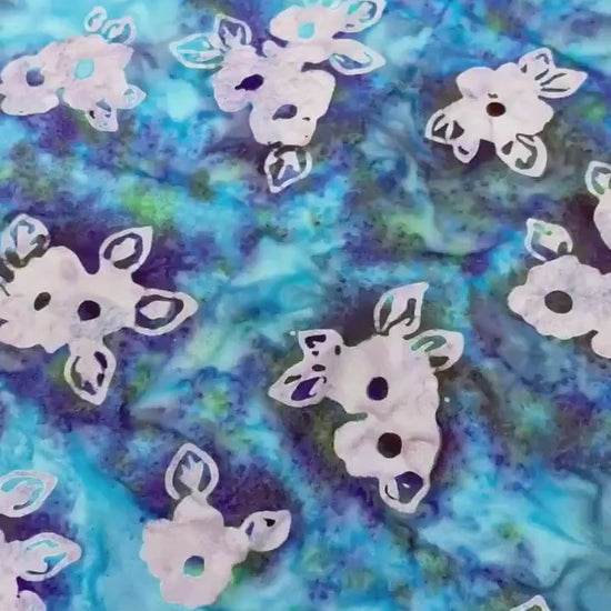 Hydrangea Batik yardage: Wild Poppies by Robert Kaufman
