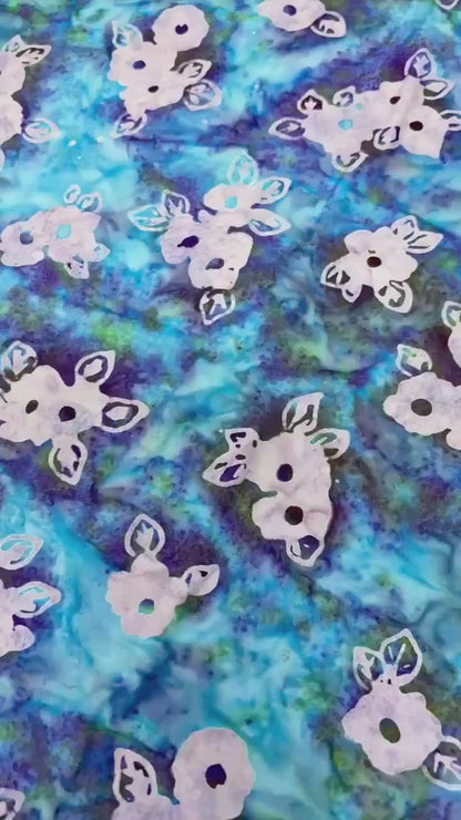 Hydrangea Batik yardage: Wild Poppies by Robert Kaufman