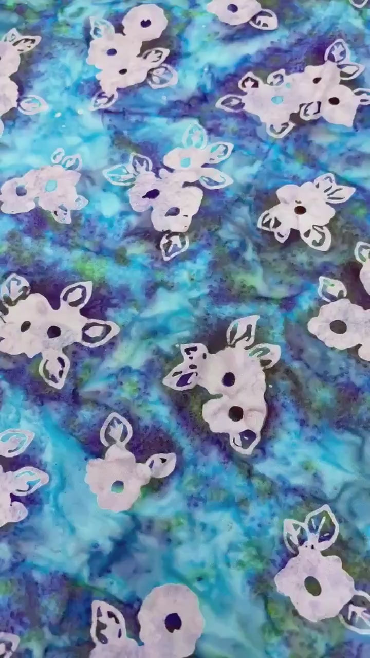 Hydrangea Batik yardage: Wild Poppies by Robert Kaufman