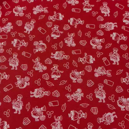 Red Gingerbread Yardage, Gingerbread Girls, Riley Blake, Fabric Yardage