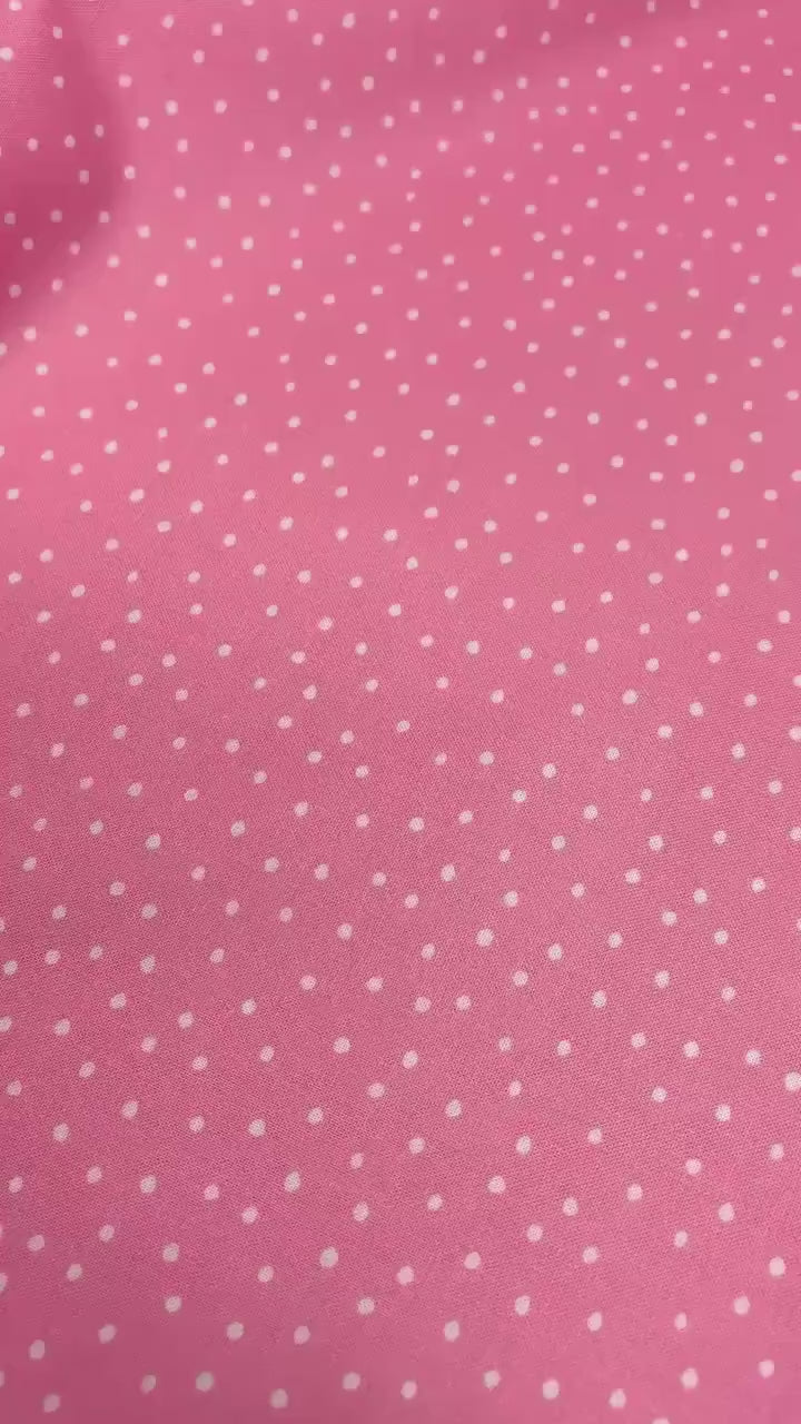 Pink with Black Dots, Dinky Dots, Polka Dots, Loralie Designs, Yardage, 692525