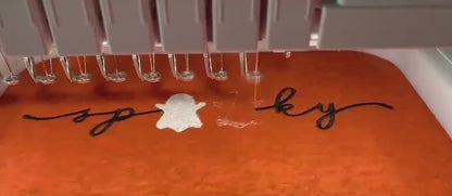 Spooky Season Halloween Unisex Tee Shirt Embroidered