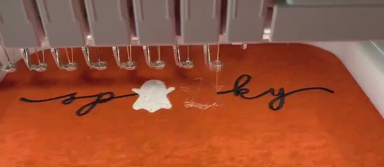 Spooky Season Halloween Unisex Tee Shirt Embroidered