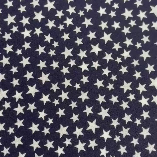 Patriotic Yardage, Stars, Americana, Navy Blue, White