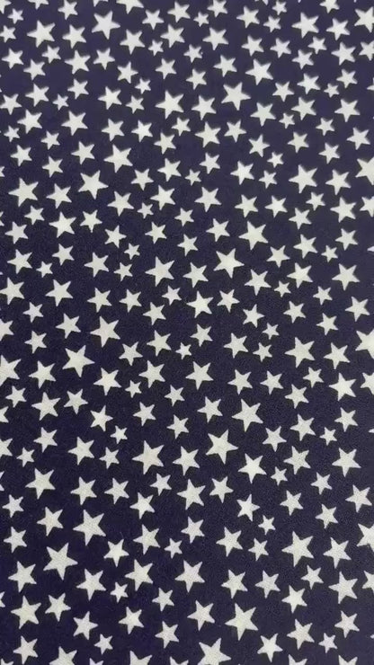 Patriotic Yardage, Stars, Americana, Navy Blue, White