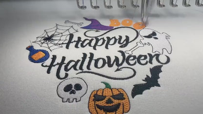 Halloween Heart Sweatshirt, Embroidered