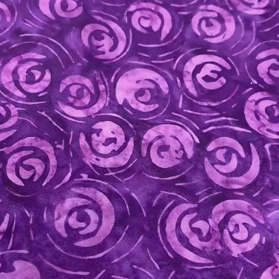 Purple Yardage, Purple Rose Buds, Moonshadow Batik, Wilmington Prints