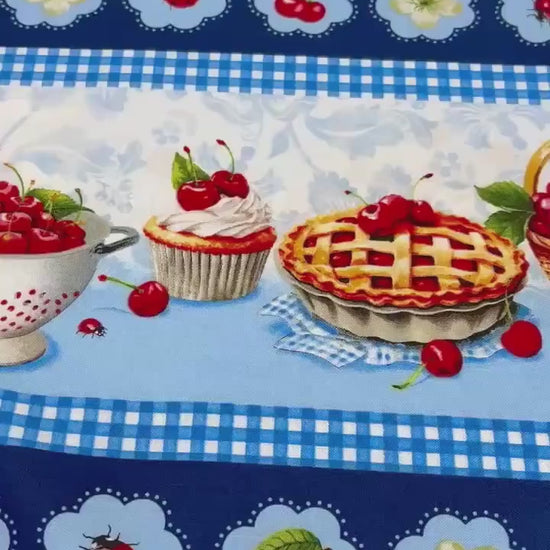 Multi Repeating Stripe, Sweet Cherry, Wilmington Prints