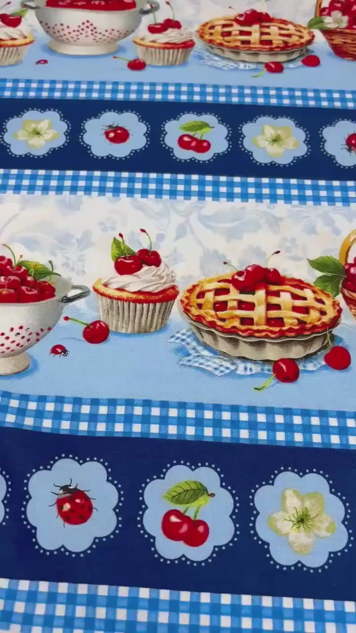 Multi Repeating Stripe, Sweet Cherry, Wilmington Prints