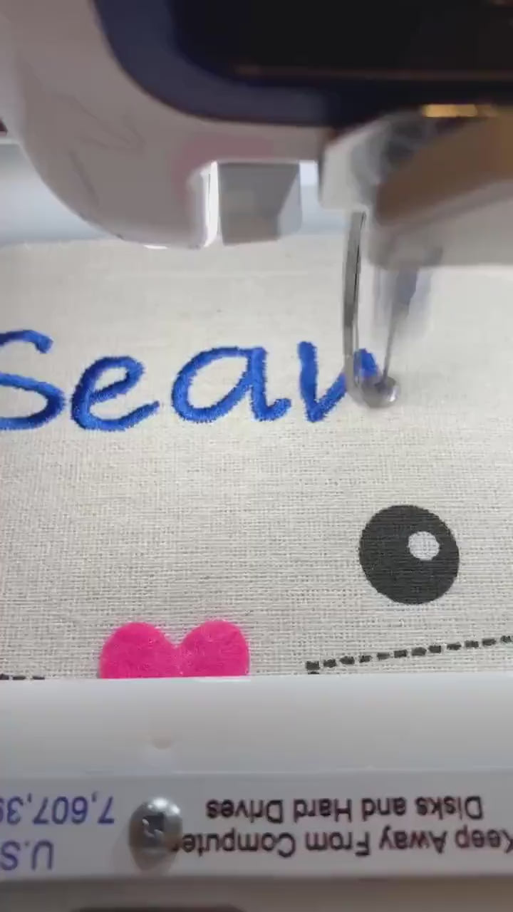 Easter Bunny Basket, Custom Embroidery Personalization, Canvas, Child’s name