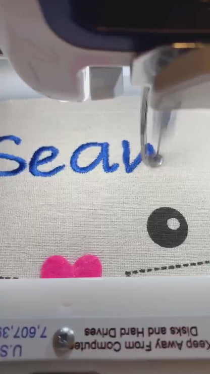 Easter Bunny Basket, Custom Embroidery Personalization, Canvas, Child’s name