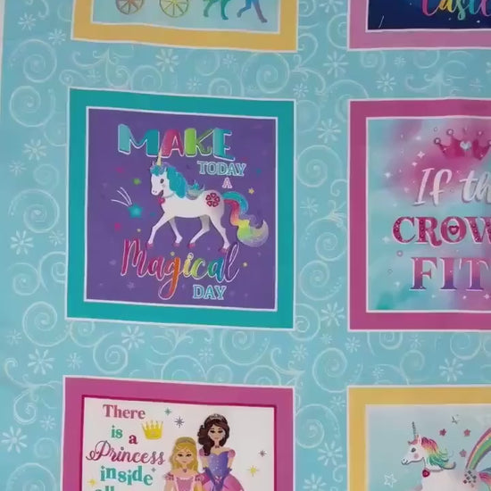 Fabric Panel: Fairy Tale Boxes, Benartex