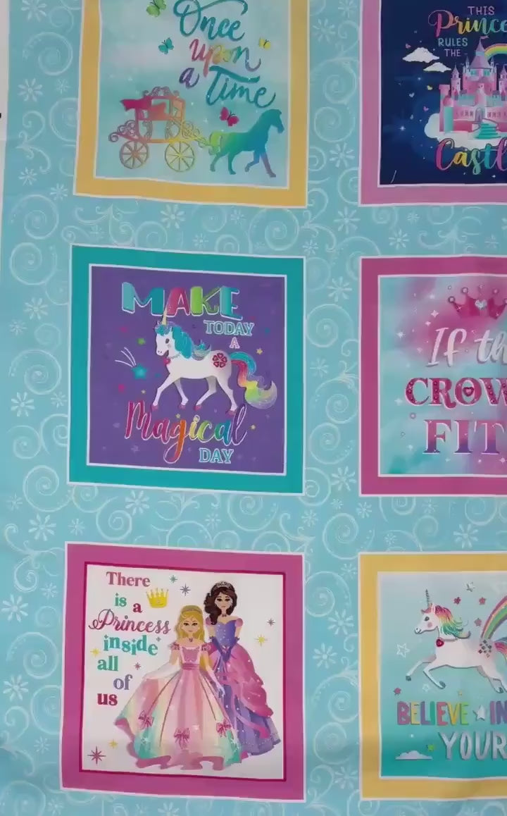 Fabric Panel: Fairy Tale Boxes, Benartex