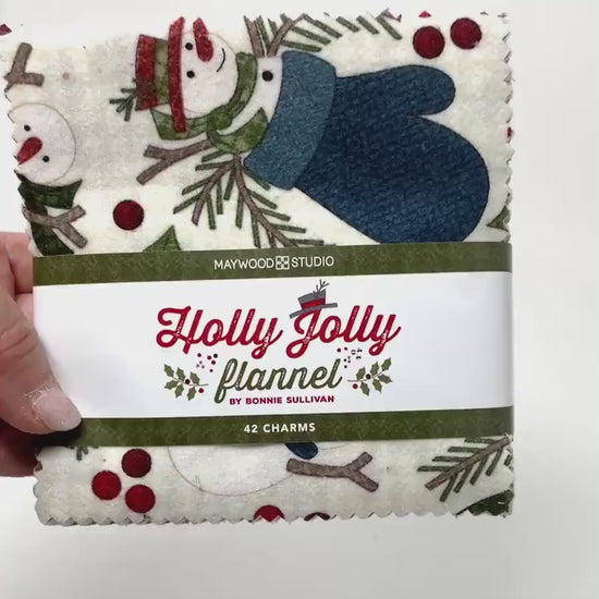 Snowman Charm Pack: Holly Jolly Flannel Charm Pack