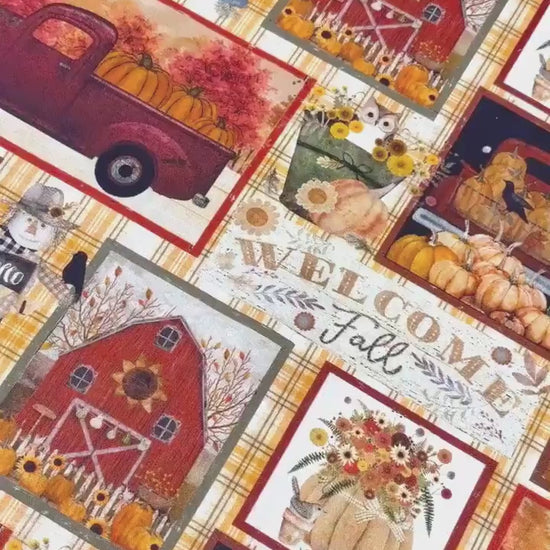Fall Patchwork Fabric Yardage: Homestead Harvest, Beth Albert, 3 Wishes