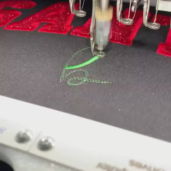 Christmas Santa Baby, Black, Red Glitter, Crew Neck Sweat Shirt- Free Shipping