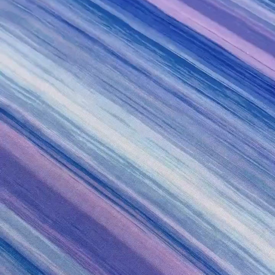 Blue Purple Multi Stripe yardage, Butterfly Dreams, Purple, Blue, Lavender, Timeless Treasures