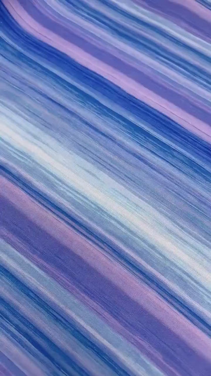 Blue Purple Multi Stripe yardage, Butterfly Dreams, Purple, Blue, Lavender, Timeless Treasures