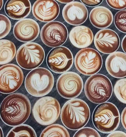 Coffee Fabric Yardage: Latte Art by 3 Wishes