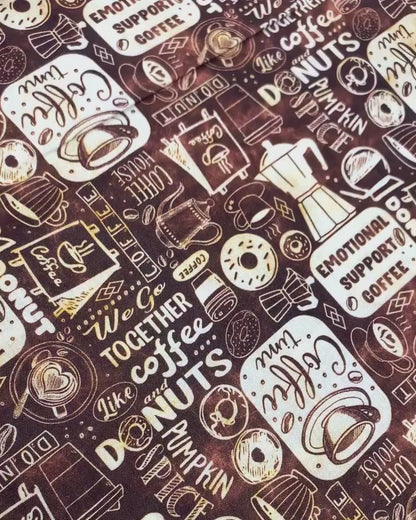 Coffee Fabric Yardage: Latte Art by 3 Wishes