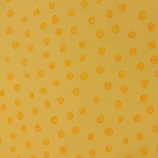 Yellow Spirals Yardage by Susybee Basics Collection