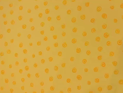 Yellow Spirals Yardage by Susybee Basics Collection