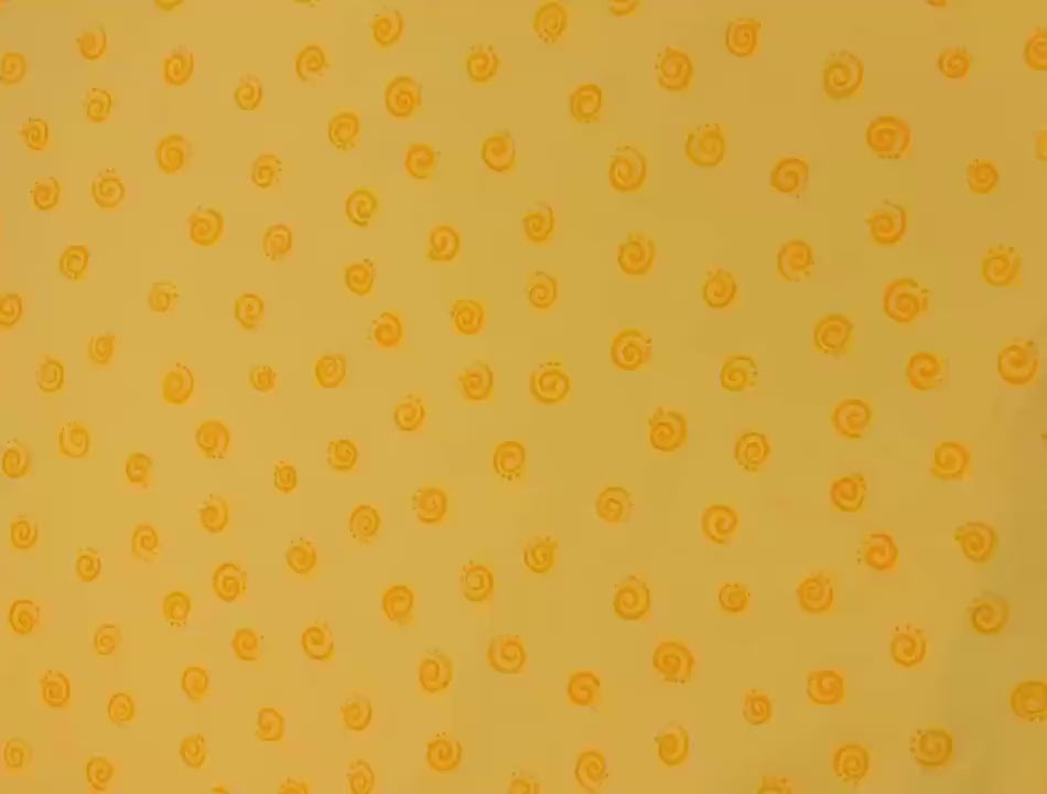 Yellow Spirals Yardage by Susybee Basics Collection