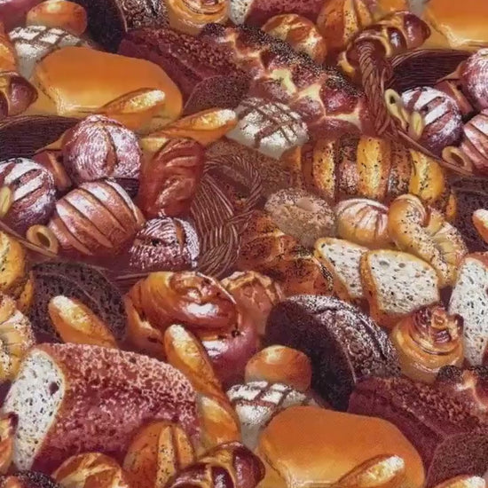 Brown Bread Yardage, Food Festival, Elizabeth's Studio