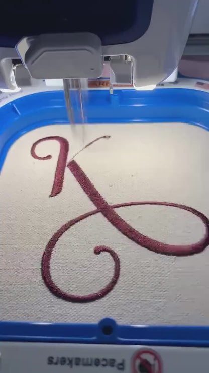 Tote Bag, Personalized, Canvas Tote, Beach Bag, Grocery Bag, Embroidered Initial