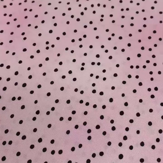 Pink with Black Dots, Dinky Dots, Polka Dots, Loralie Designs, Yardage, 692525