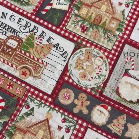 Christmas Fabric Yardage: Gingerbread Patch, Very Merry Gingerbread, Beth Albert, 3 Wishes