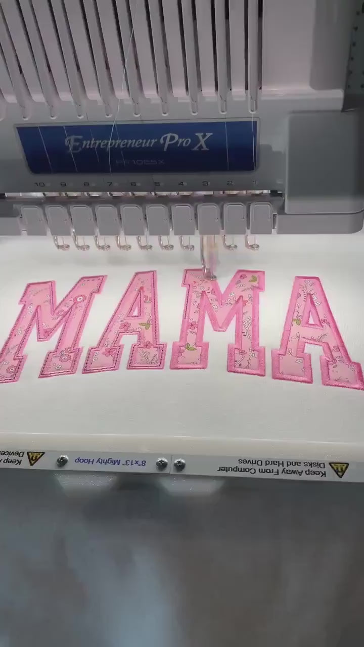 Personalized MAMA sweatshirt, custom sweatshirt personalized shirt, Shabby chic appliqué, Mothers Day Gift