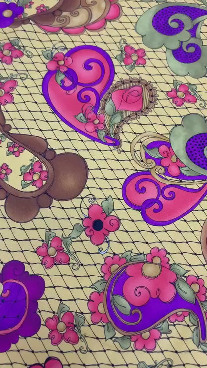 Posie Paisley Yardage, Gold, Loralie Designs, Yardage, 692490