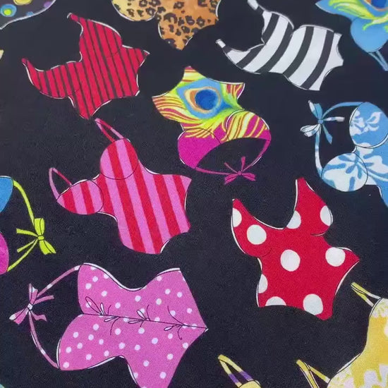 Bathing Suit Yardage, Assorted Suits on Black, Loralie Designs, Yardage, 692441
