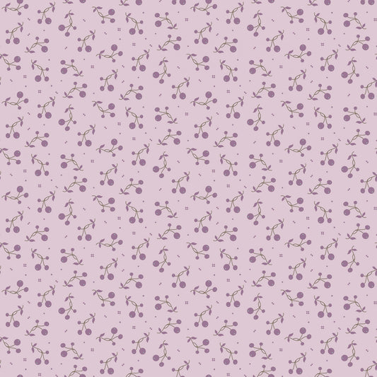 Lilac Tripleberry Lilac yardage, Flowers, Adel in Spring, Riley Blake, Cotton Fabric Yardage