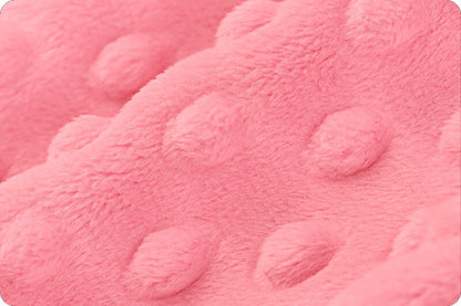 Bubble Gum Cuddle Dimple, Pink, Shannon Fabrics, Minky Yardage