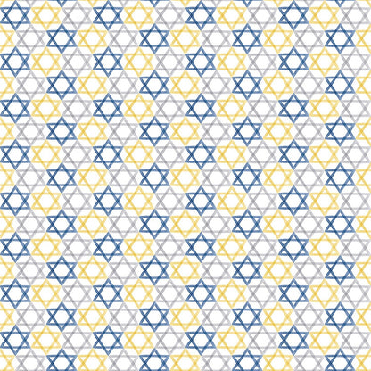 Hanukkah 5 inch Fabric Squares, Charm Pack, Hanukkah Nights, 42 Fabric Squares Total, Riley Blake