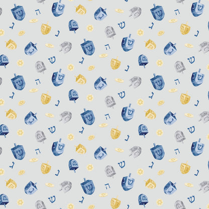 Hanukkah 5 inch Fabric Squares, Charm Pack, Hanukkah Nights, 42 Fabric Squares Total, Riley Blake